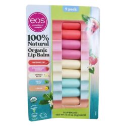 Son dưỡng môi Eos Natural Organic Lip Balm 9 thỏi (Watermelon, Strawberry Sorbet, Vanilla Bean, Sweet Mint, Lemon) 4 son duong moi eos natural organic lip balm 9 thoi watermelon strawberry sorbet vanilla bean sweet mint lemon 230825 ka