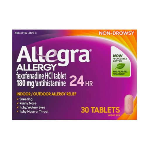 Viên chống dị ứng Allegra Allergy 24hr 30 Tablets