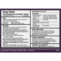 Viên chống dị ứng Allegra Allergy 24hr 30 Tablets 5 vien chong di ung allegra allergy 24hr 30 tablets 020825 kb