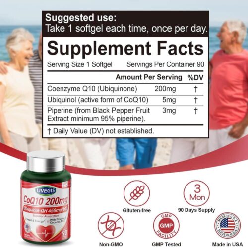 Viên uống bổ sung CoQ10 Livegis CoQ10 200mg 90 Softgels 19 vien uong bo sung coq10 livegis coq10 200mg 90 softgels 040825 ke