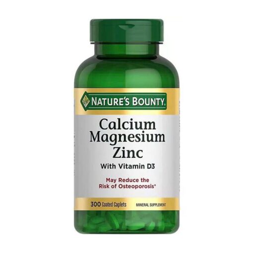 Viên uống bổ sung canxi magie và kẽm từ Nature’s Bounty Calcium Magnesium Zinc 300 viên