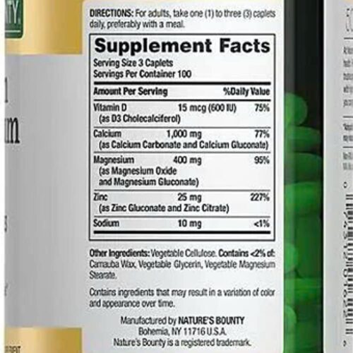 Viên uống bổ sung canxi magie và kẽm từ Nature’s Bounty Calcium Magnesium Zinc 300 viên 9 vien uong bo sung canxi magie va kem tu natures bounty calcium magnesium zinc 300 vien 300925 kb