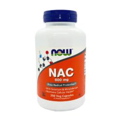 Viên uống bổ sung N-Acetyl Cysteine Now NAC 600mg 250 Capsules