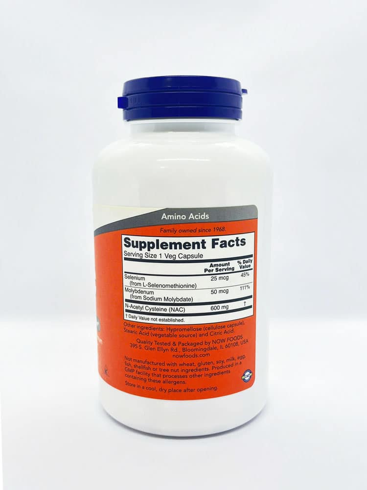 Viên uống bổ sung N-Acetyl Cysteine Now NAC 600mg 250 Capsules 3 Viên uống bổ sung N-Acetyl Cysteine Now NAC 600mg 250 Capsules - Ảnh 3