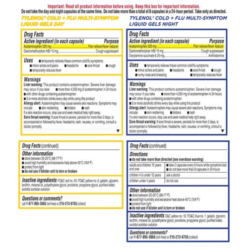 Set Viên uống Tylenol Cold + Flu Multi-Symptom Day 16 LiquidGels & Night 8 LiquidGels (72 LiquidGels) 14 vien uong tylenol cold flu multi symptom day 16 liquidgels night 8 liquidgels 24 liquidgels 180925 kc