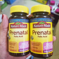 Vitamin cho bà bầu Nature Made Prenatal Multi Folic Acid 50 Tablets 3 vitamin cho ba bau nature made prenatal multi folic acid 50 tablets 110925 ka