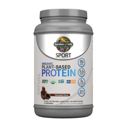 Bột Protein thực vật hữu cơ Garden Of Life Sport Organic Plant-Based Protein Chocolate 840g