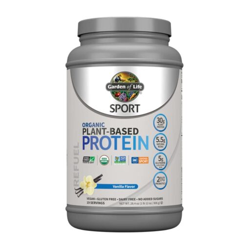 Bột Protein thực vật hữu cơ Garden Of Life Sport Organic Plant-Based Protein Vanilla 806g