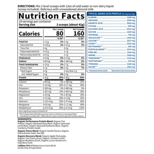 Bột Protein thực vật hữu cơ Garden Of Life Sport Organic Plant-Based Protein Vanilla 806g 11 bot protein thuc vat huu co garden of life sport organic plant based protein vanilla 806g 061025 kb