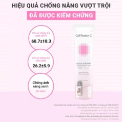 Kem chống nắng Cell Fusion C Aqua Tone Up Sunscreen 100 SPF50 50ml 4 kem chong nang cell fusion c aqua tone up sunscreen 100 spf50 50ml 281025 kc