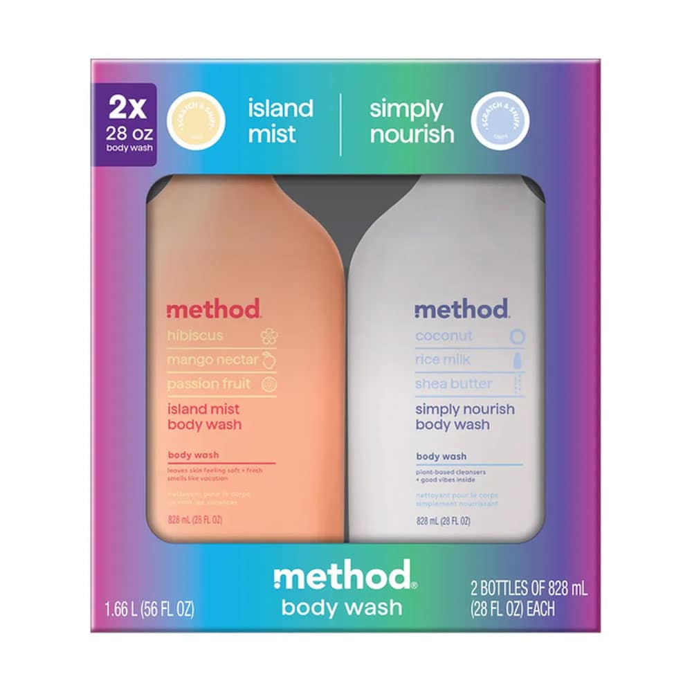Sữa tắm Method Body Island Mist và Simply Nourish 828ml Set 2 chai 1 Sữa tắm Method Body Island Mist và Simply Nourish 828ml Set 2 chai
