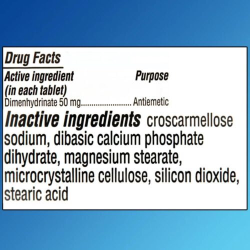 vien uong giam say tau xe equate motion sickness relief dimenhydrinate 50mg 100 tablets 161025 kd