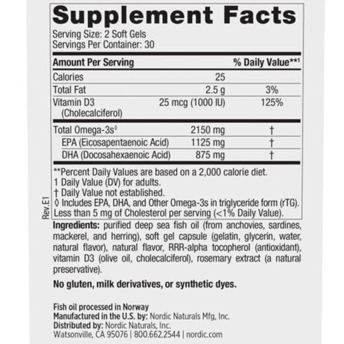 dau ca omega 3 nordic naturals ultimate omega 2x 2150mg d3 60 softgels 221125 kb