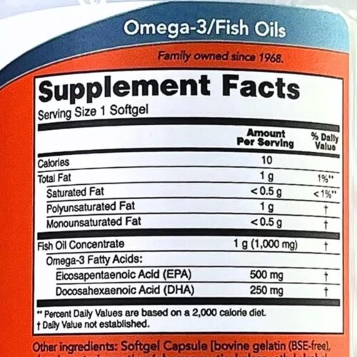 Dầu cá Omega-3 Now Ultra Omega-3 500 EPA/ 250 DHA 90 Softgels 5 dau ca omega 3 now ultra omega 3 500 epa 250 dha 90 softgels 041125 kb