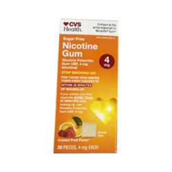Kẹo cai CVS Health Nicotine Gum 4mg Fruit 20 miếng 3 keo cai cvs health nicotine gum 4mg fruit 20 mieng 041125 ka