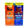 Siro Vicks DayQuil & NyQuil Cold & Flu Relief 177ml x2 (Day Original, Night Cherry)
