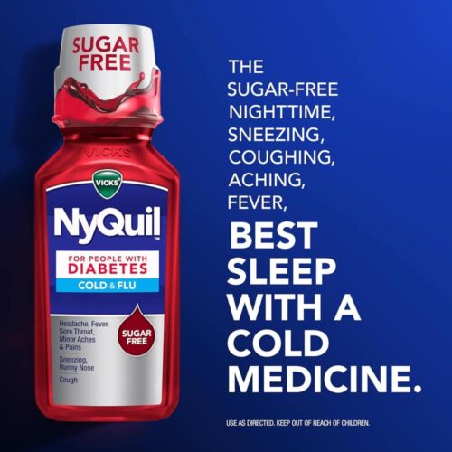 siro vicks dayquil nyquil diabetes cold flu 354ml x2 191125 kc