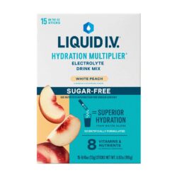 Bột điện giải Liquid I.V. Hydration Multiplier 15 gói (White Peach Sugar-Free)