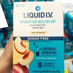 Bột điện giải Liquid I.V. Hydration Multiplier 15 gói (White Peach Sugar-Free) 6 bot dien giai liquid iv hydration multiplier 15 goi white peach sugar free 091225 ka