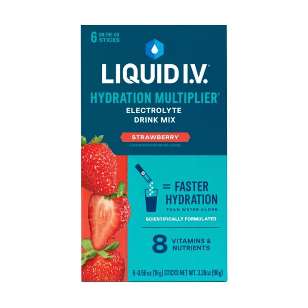 Bột điện giải Liquid I.V. Hydration Multiplier 6 gói (Strawberry) 1 Bột điện giải Liquid I.V. Hydration Multiplier 6 gói (Strawberry)