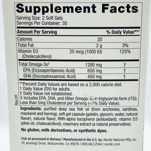 dau ca omega 3 nordic naturals ultimate omega d3 1280mg 60 softgels 231225 kf