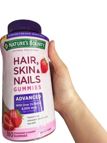 Kẹo dẻo làm đẹp da móng và tóc Nature’s Bounty Advanced Hair Skin & Nails Gummies 180 viên 22 keo deo lam dep da mong va toc natures bounty advanced hair skin nails gummies 180 vien 201225 ka