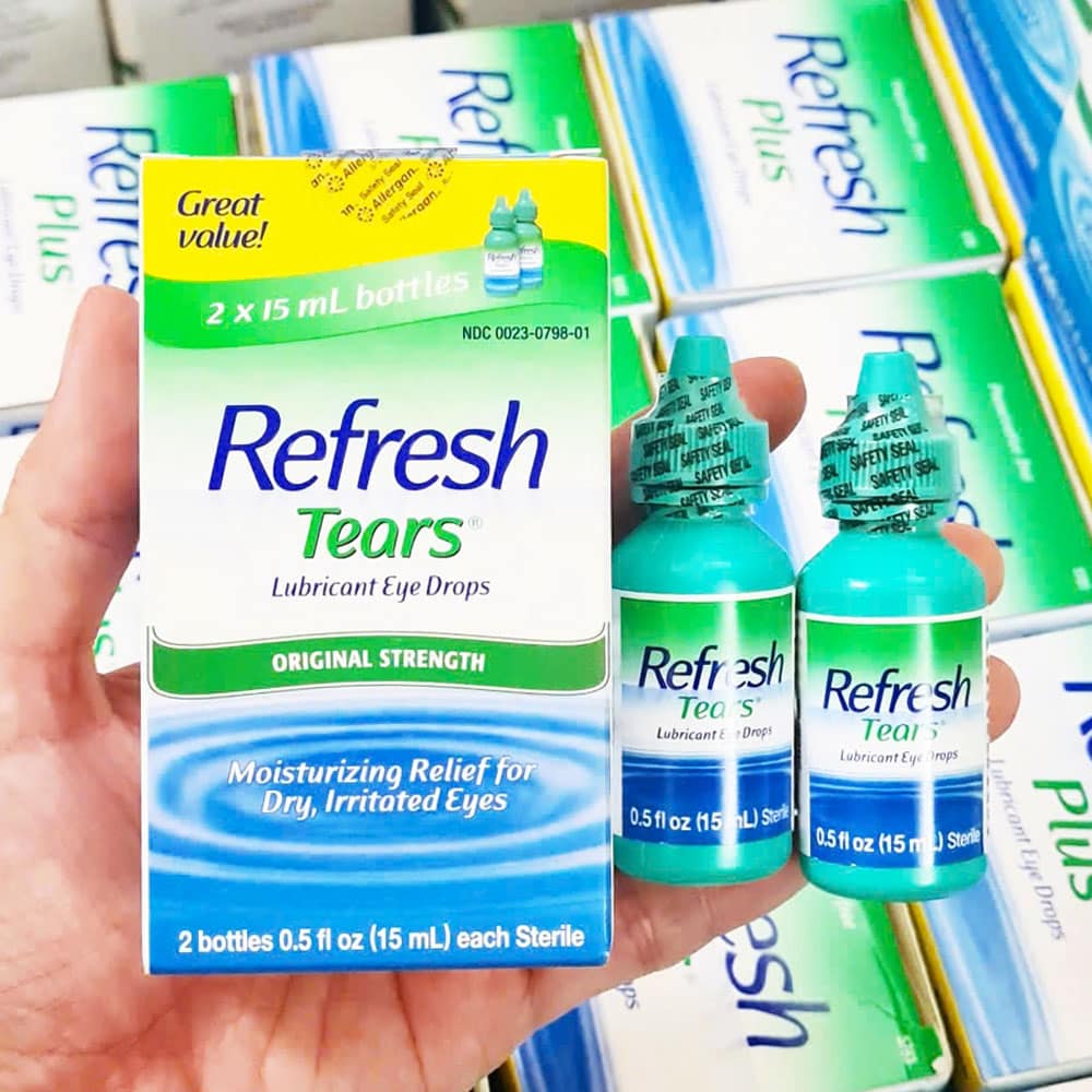 Nước nhỏ mắt Refresh nhập khẩu Mỹ Tears Lubricant Eye Drops Combo (2 chai x15ml) 2 Nước nhỏ mắt Refresh nhập khẩu Mỹ Tears Lubricant Eye Drops Combo (2 chai x15ml) - Ảnh 2