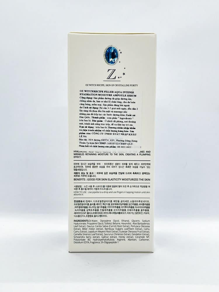 Serum cấp nước Oz Witch Recipe Aqua 100ml 3 Serum cấp nước Oz Witch Recipe Aqua 100ml - Ảnh 3