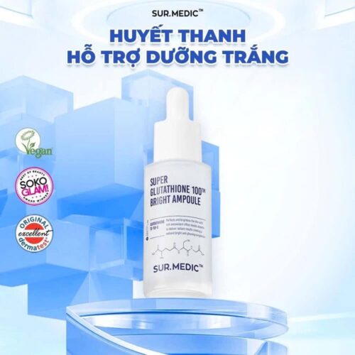 tinh chat duong trang surmedic super glutathione 100 bright ampoule 32ml 081225 kaimageoptim