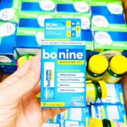 Viên nhai chống say tàu xe Bonine Meclizine HCl Raspberry 12 Chewable Tablets 3 vien nhai chong say tau xe bonine meclizine hcl raspberry 12 chewable tablets 311225 ka