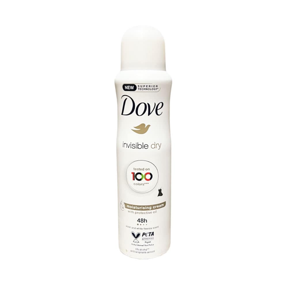 Xịt khử mùi mồ hôi Dove Invisible Dry 48H Moisturising Cream 150ml 1 Xịt khử mùi mồ hôi Dove Invisible Dry 48H Moisturising Cream 150ml