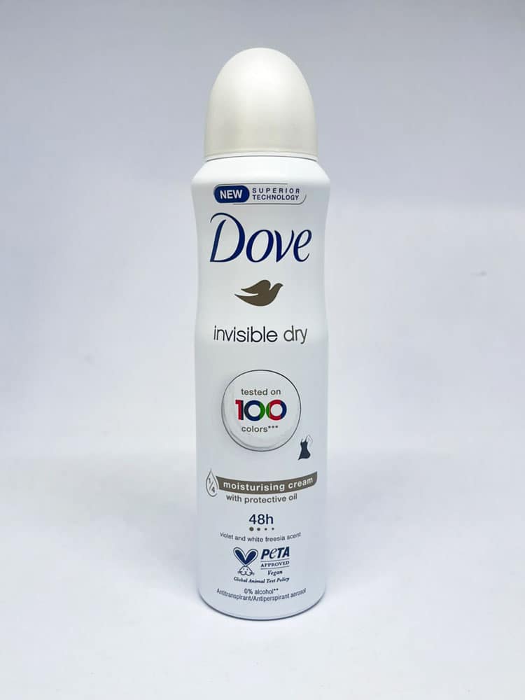 Xịt khử mùi mồ hôi Dove Invisible Dry 48H Moisturising Cream 150ml - Ảnh 2