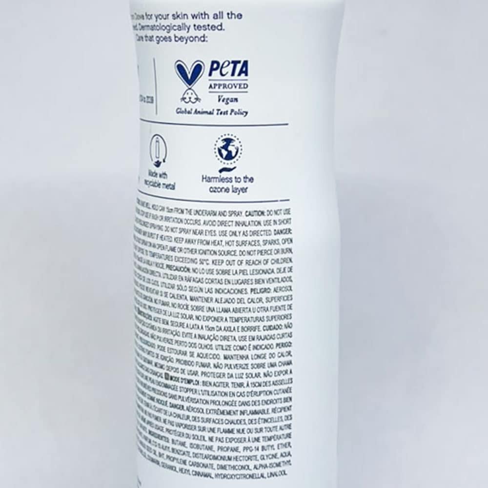 Xịt khử mùi mồ hôi Dove Invisible Dry 48H Moisturising Cream 150ml - Ảnh 6