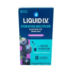 Bột điện giải Liquid I.V. Hydration Multiplier 6 gói (Concord Grape)