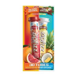 Bột Vitamin bổ sung năng lượng Zipfizz Healthy Energy Drink Mix (Blood Orange+ Pina Colada) 30 ống