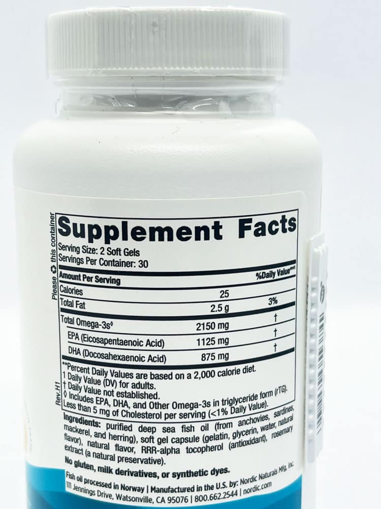 Dầu cá Omega-3 Nordic Naturals Ultimate Omega 2X (2150mg) 60 Softgels (Không hộp giấy) 3 Dầu cá Omega-3 Nordic Naturals Ultimate Omega 2X (2150mg) 60 Softgels (Không hộp giấy) - Ảnh 3