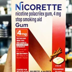 Kẹo cai thuốc Nicorette Gum Cinnamon Surge 4mg 100 viên 3 keo cai thuoc nicorette gum cinnamon surge 4mg 100 vien 260126 ka