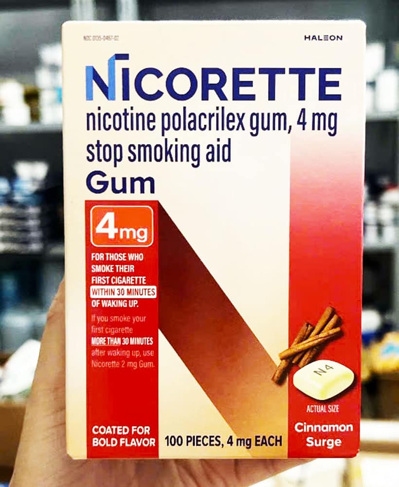Kẹo cai thuốc Nicorette Gum Cinnamon Surge 4mg 100 viên 2 Kẹo cai thuốc Nicorette Gum Cinnamon Surge 4mg 100 viên - Ảnh 2