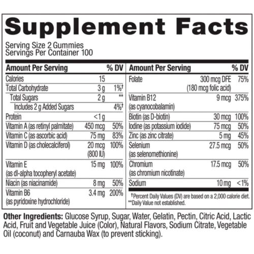 keo deo bo sung vitamin cho nam olly mens multivitamin 200 gummies 200126 kd