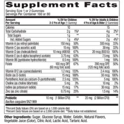 keo deo bo sung vitamin cho tre olly kids multivitamin probiotic 160 gummies 200126 kd