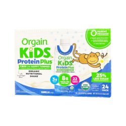 Sữa Protein cho trẻ em Orgain Kids Protein Plus Organic Nutritional Shake Vanilla 237ml Thùng 24 Hộp