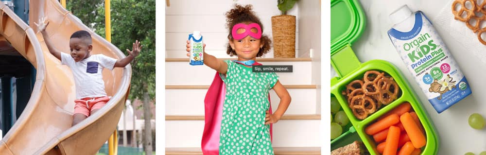 sua protein cho tre em orgain kids protein plus organic nutritional shake vanilla 237ml thung 24 hop 300126 ke