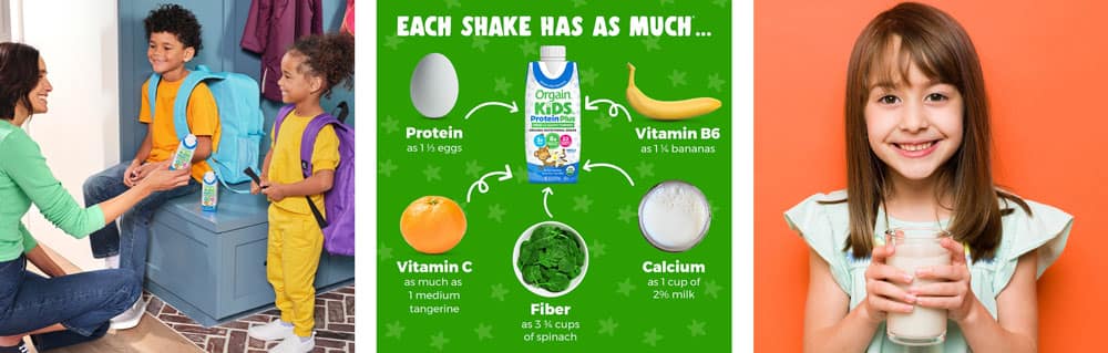 sua protein cho tre em orgain kids protein plus organic nutritional shake vanilla 237ml thung 24 hop 300126 kf