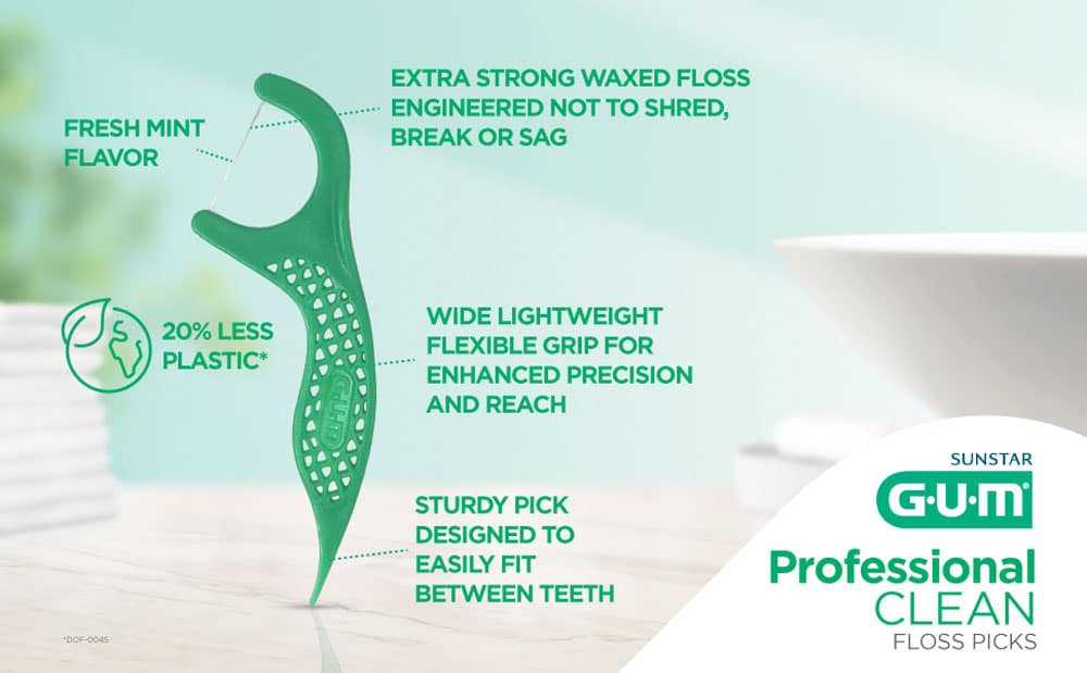 tam chi nha khoa gum professional clean mint 450 cai 130126 ke