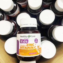 Viên nhai bổ sung kẽm Vitamin C cho trẻ Healthy Care Kids Zinc Vitamin C Chewable 60 viên 4 vien nhai bo sung kem vitamin c cho tre healthy care kids zinc vitamin c chewable 60 vien 060126 ka