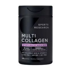 Viên uống bổ sung Collagen Sports Research Multi Collagen 180 Capsules