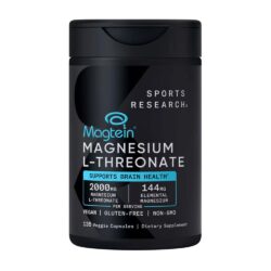 Viên uống bổ sung Magie Sports Research Magtein Magnesium L-Threonate 2000mg 135 Capsules