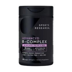 Viên uống bổ sung Vitamin B Sports Research Advanced B-Complex 180 Softgels