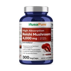 Viên uống chiết xuất nấm linh chi NusaPure Reishi Mushroom 4000mg 300 Capsules