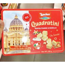 Bánh xốp nhân kem Loacker Quadratini Napolitaner, Vanilla 250g 4 banh xop nhan kem loacker quadratini napolitaner vanilla 250g 020226 ka